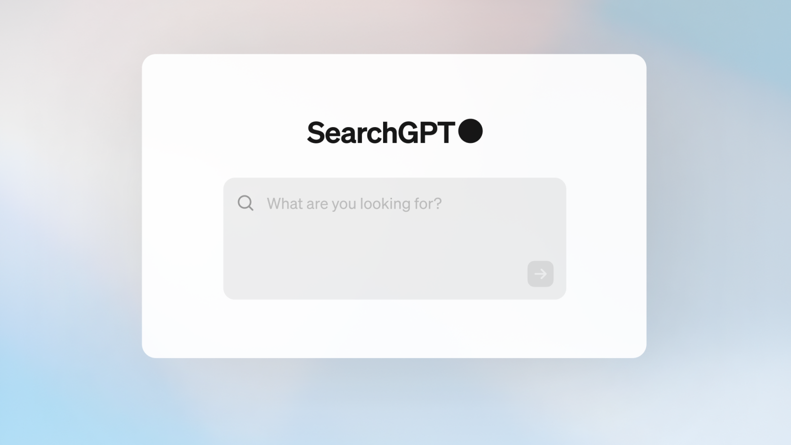 Illustration of SearchGPT, OpenAI's search engine prototype, showcasing a custom response interface with real-time online information and citations.